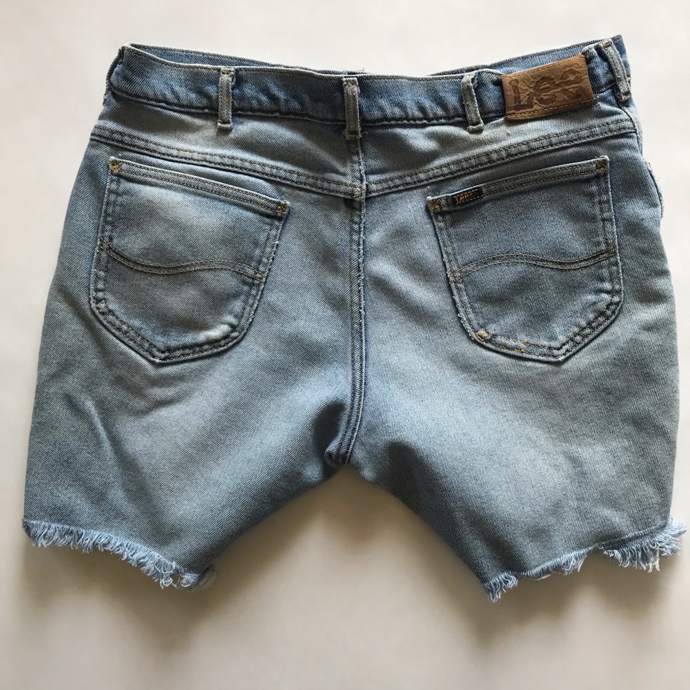 Lee Jeans Vintage Men’s Cutoff Shorts Distressed Made USA  34